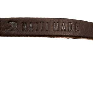 Haiti made leather bracelet